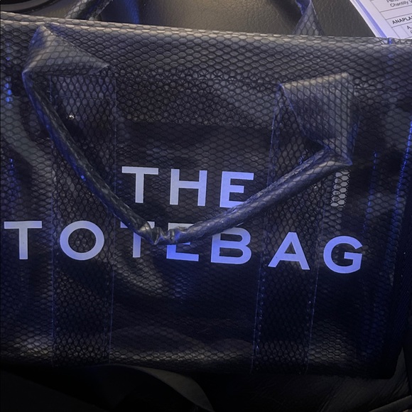 Clear Transparent Black Shoulder Tote Bag - Picture 9 of 10